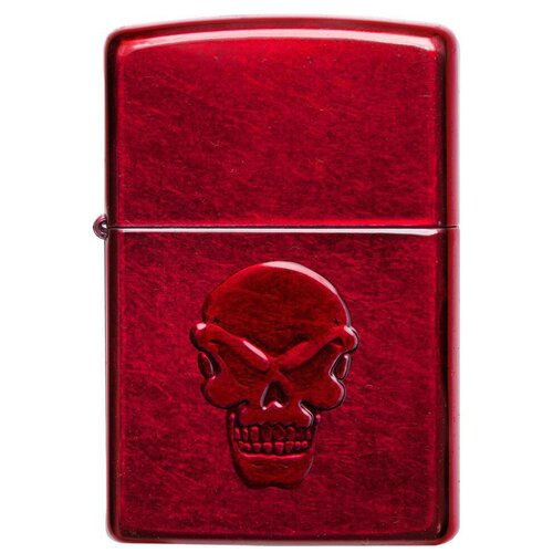 Оригинальная бензиновая зажигалка ZIPPO 21186 Doom с покрытием Candy Apple Red фотография