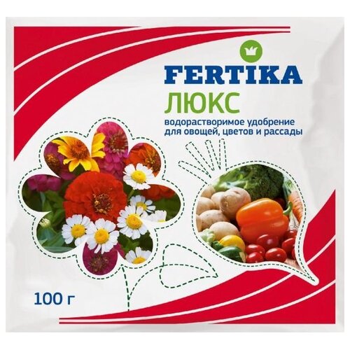 Удобрение FERTIKA Люкс, 100 г, 1 уп. фотография