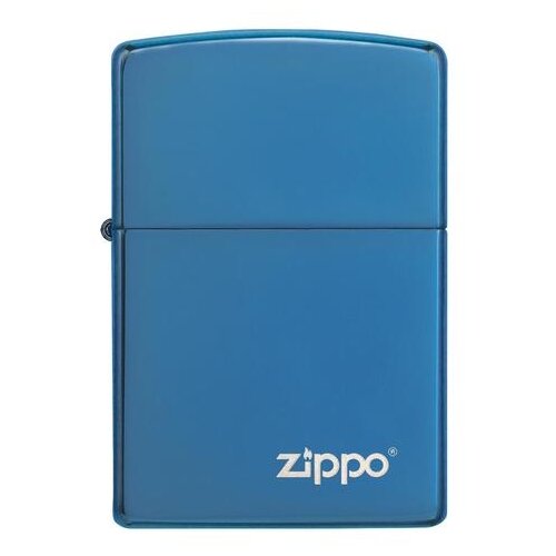 Оригинальная бензиновая зажигалка ZIPPO 20446ZL ZIPPO Logo с покрытием Sapphire фотография