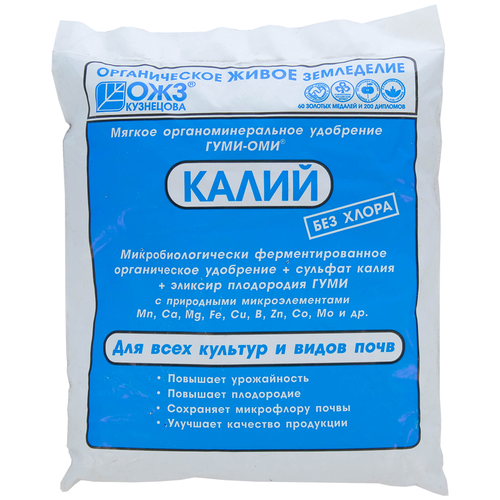 Удобрение БашИнком Гуми-Оми калий, 0.5 л, 500 г, 1 уп. фотография