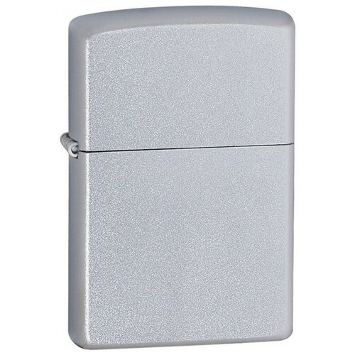 Зажигалка ZIPPO Classic с покрытием Satin Chrome™, латунь/сталь, серебристая, матовая, 38x13x57 мм фотография