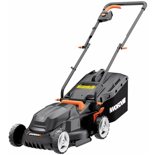 Электрическая газонокосилка Worx WG713E, 1200 Вт, 34 см, черный фотография