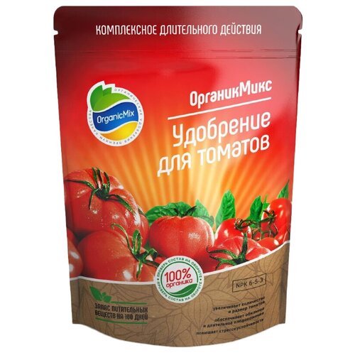 фотография Удобрение Organic Mix для томатов, 0.85 л, 850 г, 1 уп., купить онлайн 782 рубл