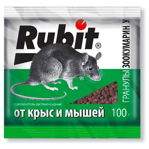 Средство Rubit Зоокумарин У гранулы 100 г сырный, пакет, 0.1 кг фотография