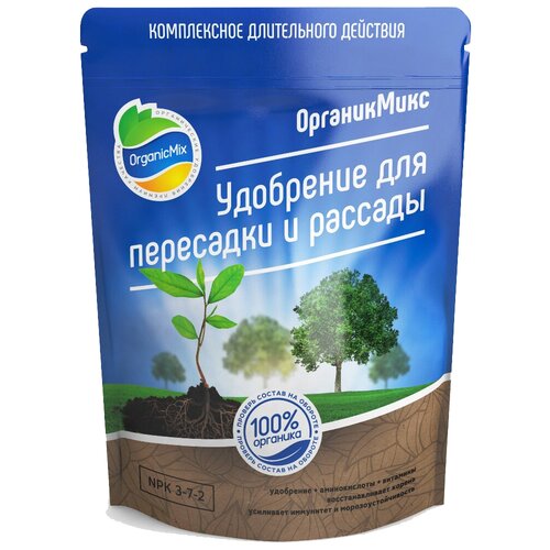 Удобрение Organic Mix для пересадки и рассады, 0.9 л, 850 г, 1 уп. фотография