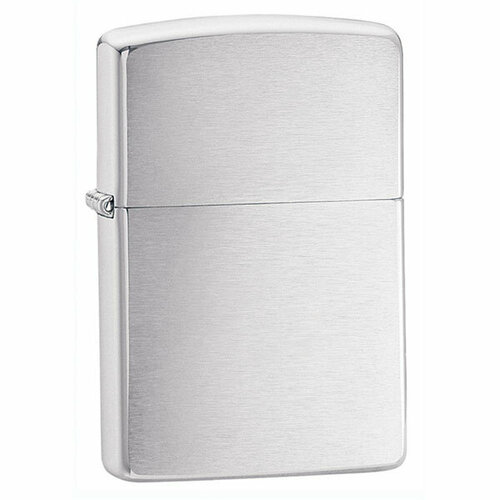 Зажигалка Zippo Classic 200 Brushed Chrome, серебристая матовая ZIPPO-200 фотография