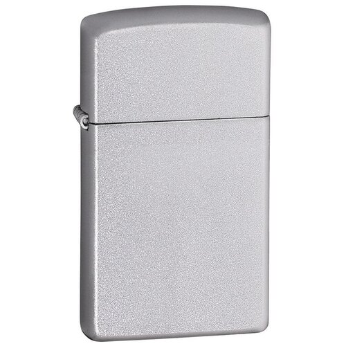 Оригинальная бензиновая зажигалка ZIPPO Slim 1605 с покрытием Satin Chrome фотография