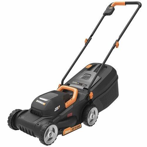 Газонокосилка WORX WG730E 20V 30см аккумуляторная бесщеточная с 4Ач батареей и 2А зарядкой фотография