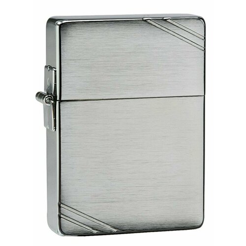 Зажигалка ZIPPO 1935 Replica™ с покрытием Brushed Chrome, латунь/сталь, серебристая, 37x13x52 мм фотография