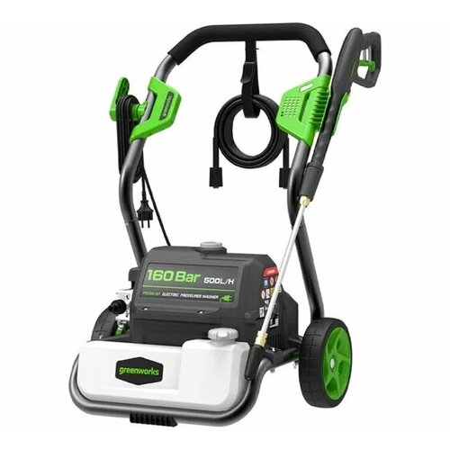 Мойка высокого давления GREENWORKS GPWG8II 2800Вт,160бар,500 л/час, шланг10 м (5106807) фотография