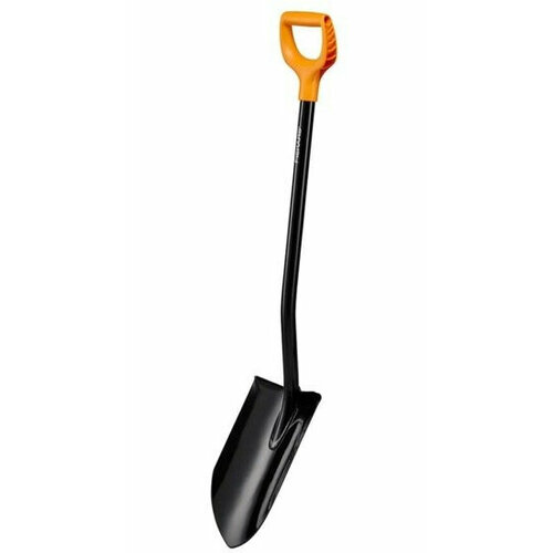 Лопата штыковая FISKARS XL Blade (1067516) с удлиненным лезвием, черная фотография