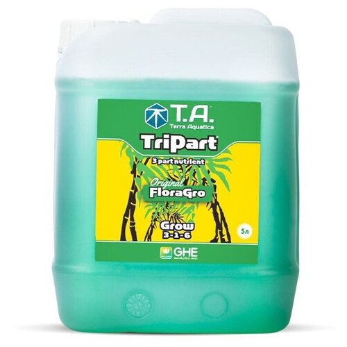 Удобрение Terra Aquatica TriPart Grow 5л (GHE Flora Grow) фотография