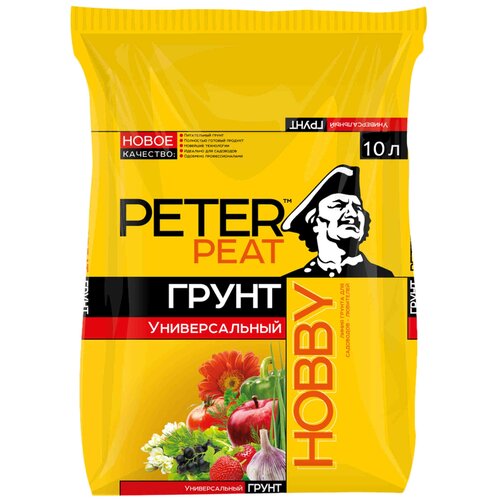 Грунт PETER PEAT линия Hobby универсальный, 10 л, 3.5 кг фотография