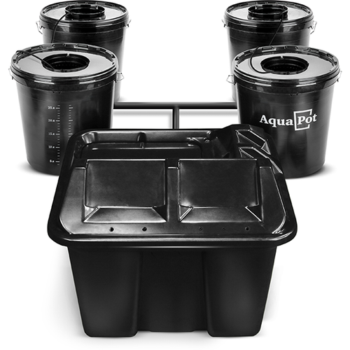 AquaPot Гидропонная установка AquaPot E-mode 4, 30 л, черный фотография