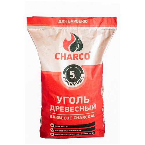 Charco Уголь для барбекю, 5 кг 5 кг, , 1 шт. фотография