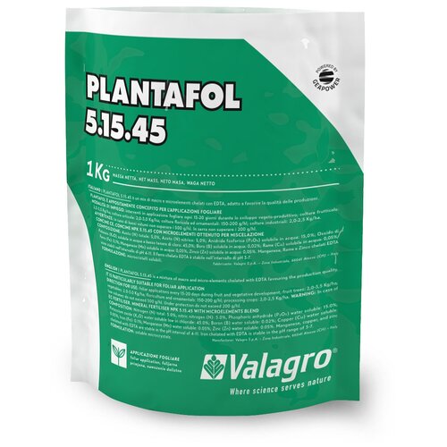 Удобрение Valagro PLANTAFOL 5-15-45, 0.5 л, 1000 г, 1 уп. фотография