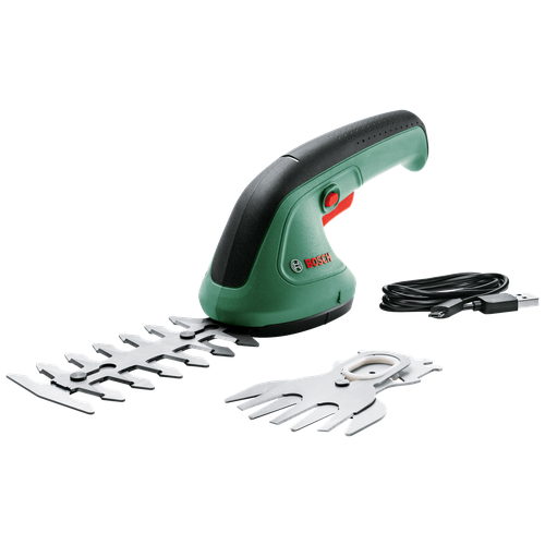 Ножницы-кусторез аккумуляторный BOSCH EasyShear, 1.5 А·ч, 3.6 В,  с АКБ , зеленый фотография