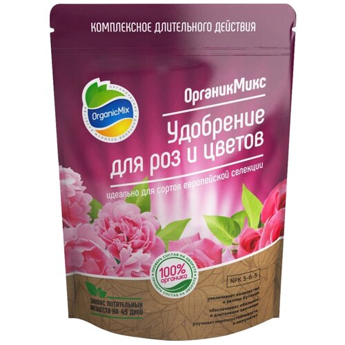 фотография Удобрение Organic Mix для роз и цветов, 850 г, 1 уп., купить онлайн 630 рубл