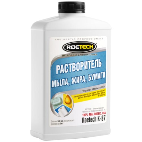 Roetech К-87 растворитель мыла, жира, бумаги, 946 л, 1 шт., 1 уп. фотография