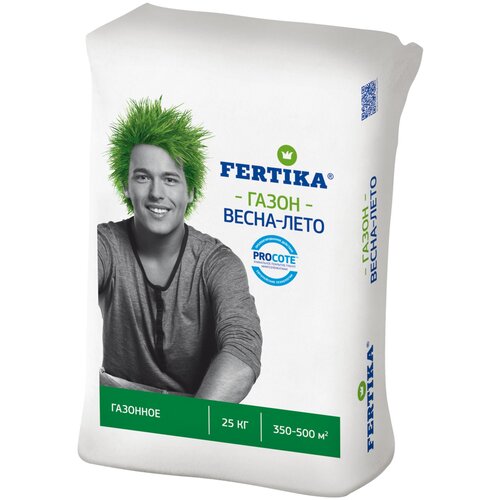 Удобрение FERTIKA Газонное Весна-Лето, 25 л, 25000 г, 1 уп. фотография