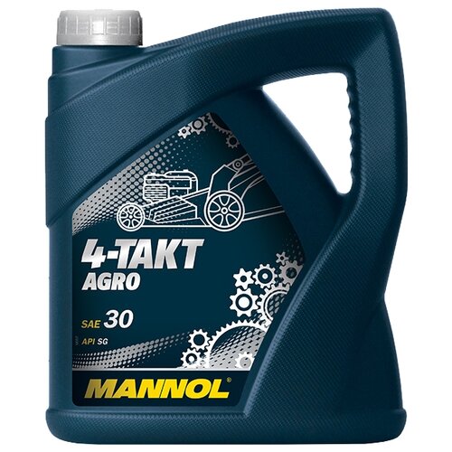 Масло для садовой техники Mannol 4-Takt Agro SAE 30, 4 л фотография