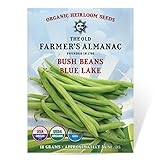 The Old Farmer's Almanac Heirloom Organic Bush Bean Seeds (Blue Lake) - Approx 55 Seeds Photo, best price $4.29 ($6.76 / Ounce) new 2024
